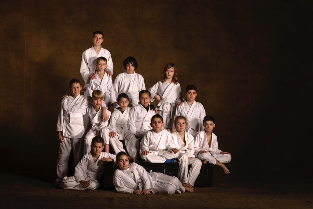 Les enfants du club d'aikido de Ferney-Voltaire